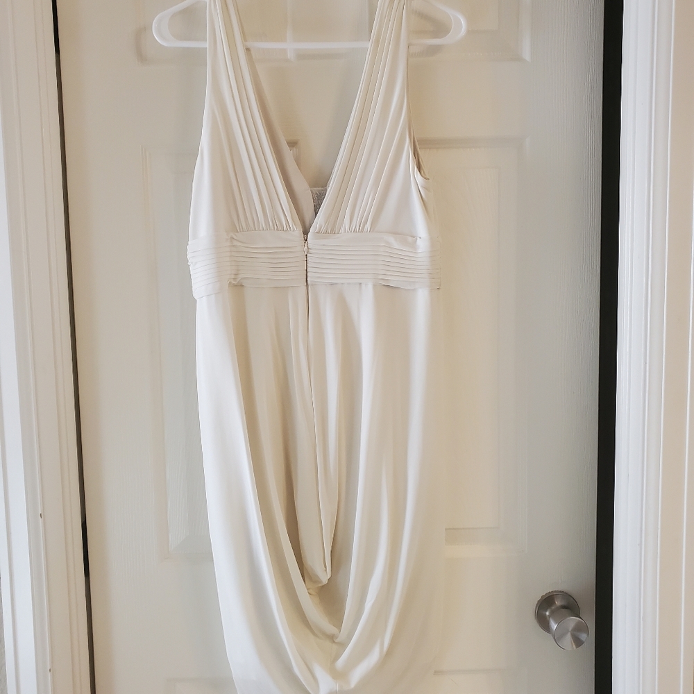 White evening dress